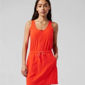 Athleta Bright Orange Expedition Dress size 10